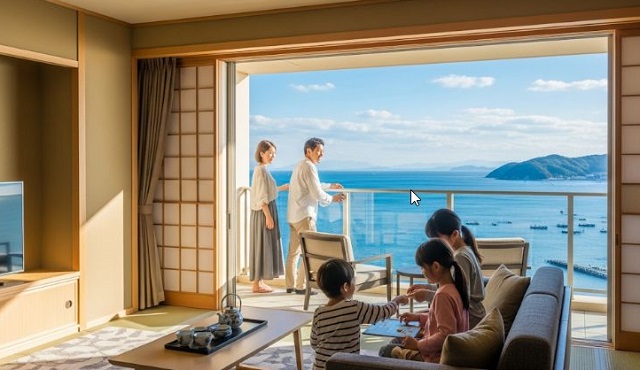 部屋から海に入れるホテル