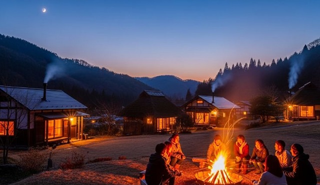 たき火宿