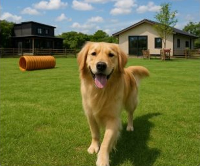 犬とドッグラン