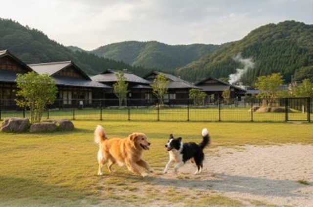 犬とドッグラン