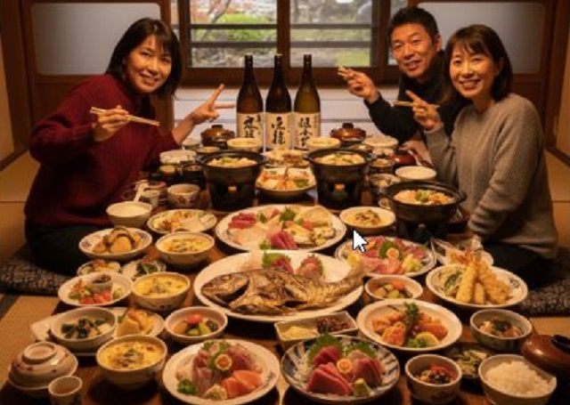 食べきれない料理がすごい民宿