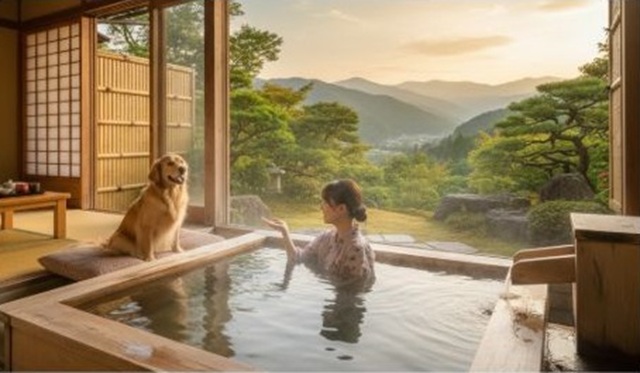 犬と泊まれる露天風呂の宿
